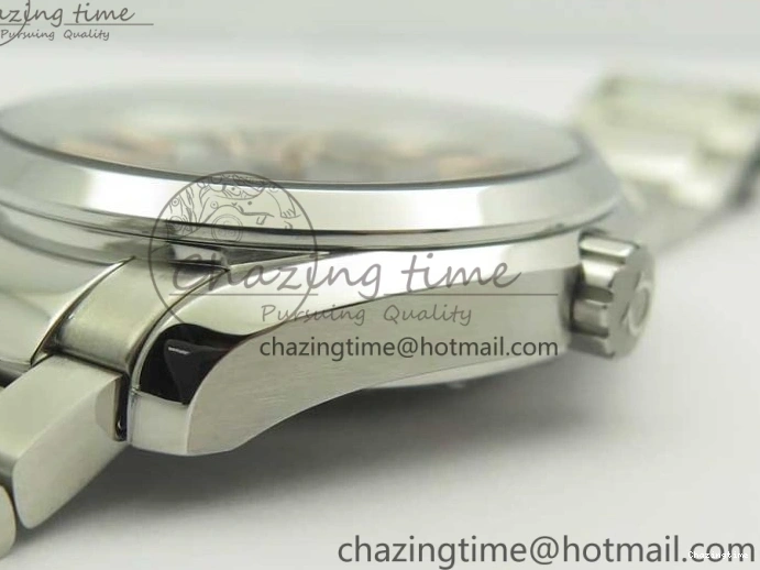 0129 FlexibleFit Aqua Terra 150M SS VSF 1:1 Best Edition Black Wave Textured Dial RG Hand on SS Bracelet A8500 Super Clone 8032